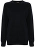 crew-neck glittered jumper